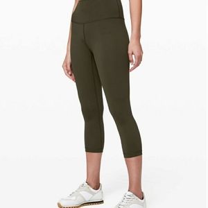 Lululemon Wunder Under Crop, High Rise, 21"